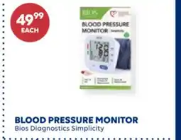 Wellwise by Shoppers BLOOD PRESSURE MONITOR Bios Diagnostics Simplicity offer