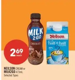 Shoppers Drug Mart NEILSON CREAM or MILK2GO 473mL offer
