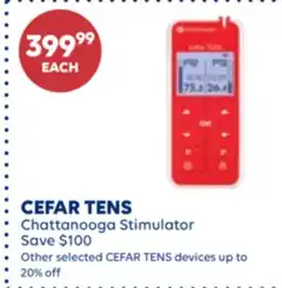 Wellwise by Shoppers CEFAR TENS Chattanooga Stimulator offer