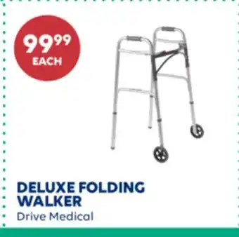 Wellwise by Shoppers DELUXE FOLDING WALKER Drive Medical offer