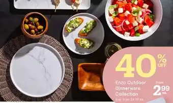 Kitchen Stuff Plus Enzo Outdoor Dinnerware Collection offer