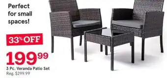 Kitchen Stuff Plus 3 Pc. Veranda Patio Set offer