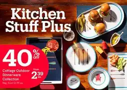 Kitchen Stuff Plus Cottage Outdoor Dinnerware Collection offer