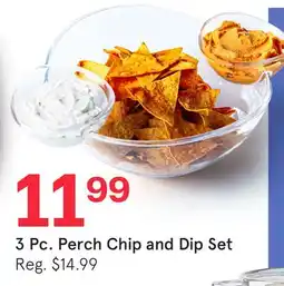 Kitchen Stuff Plus 3 Pc. Perch Chip and Dip Set offer