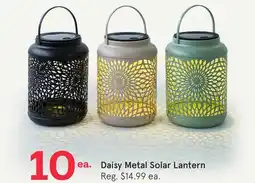 Kitchen Stuff Plus Daisy Metal Solar Lantern offer