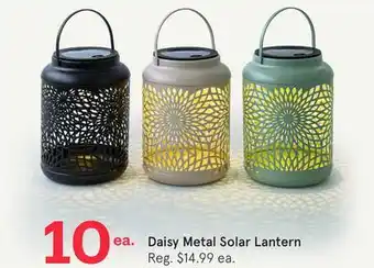 Kitchen Stuff Plus Daisy Metal Solar Lantern offer