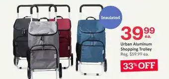 Kitchen Stuff Plus Urban Aluminum Shopping Trolley offer