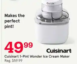 Kitchen Stuff Plus Cuisinart 1-Pint Wonder Ice Cream Maker offer