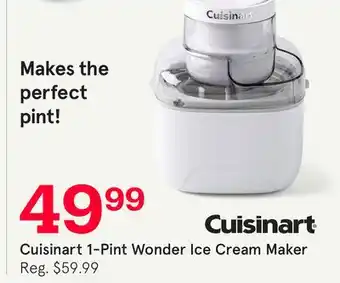 Kitchen Stuff Plus Cuisinart 1-Pint Wonder Ice Cream Maker offer