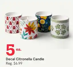Kitchen Stuff Plus Decal Citronella Candle offer