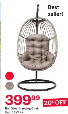 Kitchen Stuff Plus Bali Steel Hanging Chair offer