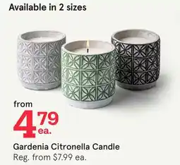 Kitchen Stuff Plus Gardenia Citronella Candle offer