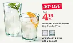 Kitchen Stuff Plus Hudson Outdoor Drinkware offer