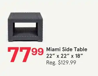 Kitchen Stuff Plus Miami Side Table offer