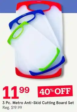 Kitchen Stuff Plus 3 Pc. Metro Anti-Skid Cutting Board Set offer
