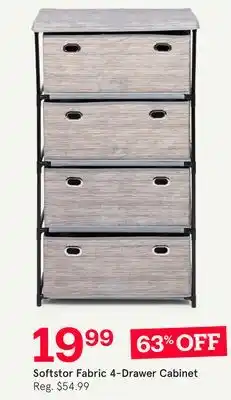 Kitchen Stuff Plus Softstor Fabric 4-Drawer Cabinet offer