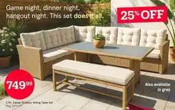 Kitchen Stuff Plus 3 Pc. Caban Outdoor Dining Table Set offer
