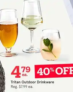 Kitchen Stuff Plus Tritan Outdoor Drinkware offer