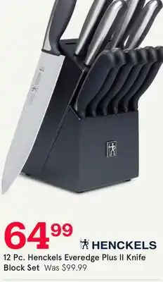 Kitchen Stuff Plus 12 Pc. Henckels Everedge Plus II Knife Block Set offer