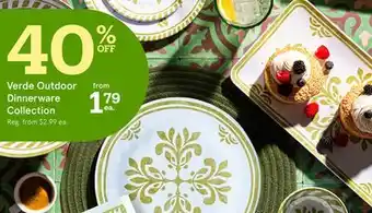 Kitchen Stuff Plus Verde Outdoor Dinnerware Collection offer