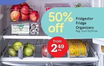 Kitchen Stuff Plus Fridgestor Fridge Organizers offer