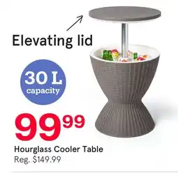 Kitchen Stuff Plus Hourglass Cooler Table offer