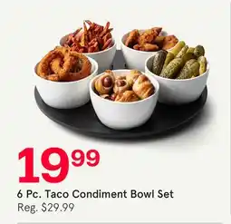 Kitchen Stuff Plus 6 Pc. Taco Condiment Bowl Set offer