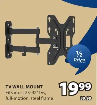 JYSK TV WALL MOUNT Fits most 23-42 tvs, full - motion, steel frame offer