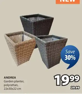 JYSK ANDREA Garden planter, polyrattan offer