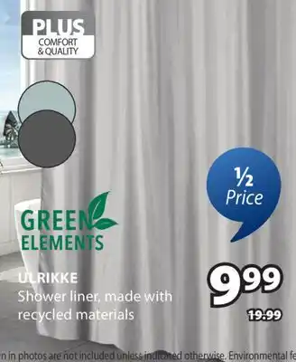 JYSK ULRIKKE Shower liner offer