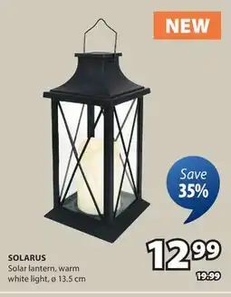 JYSK Solarus Solar lantern offer