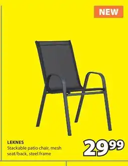 JYSK LEKNES Stackable patio chair offer