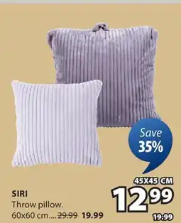 JYSK SIRI Throw pillow offer