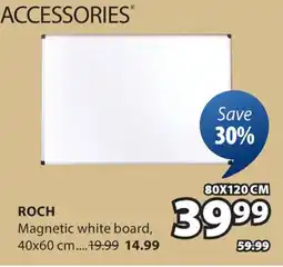 JYSK ROCH Magnetic white board offer