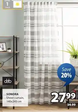 JYSK SONORA Sheer curtain offer