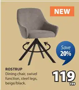 JYSK ROSTRUP Dining chair offer