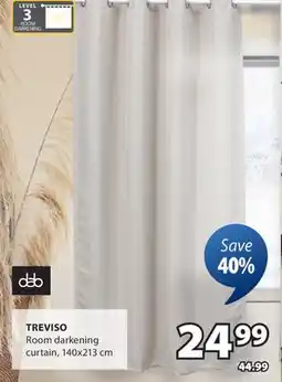 JYSK TREVISO Room darkening curtain offer