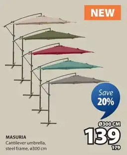 JYSK MASURIA Cantilever umbrella offer