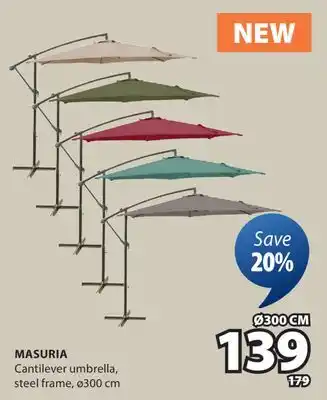 JYSK MASURIA Cantilever umbrella offer