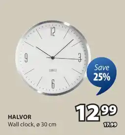 JYSK HALVOR Wall clock offer
