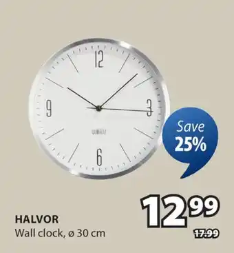 JYSK HALVOR Wall clock offer