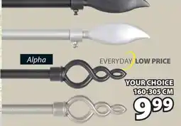 JYSK Alpha Single Curtain Rod Kit offer