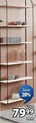 JYSK HEJLSMINDE 6-Tier Shelf Unit offer