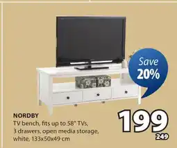 JYSK NORDBY TV bench offer