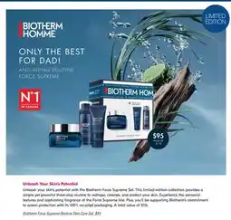 Shoppers Drug Mart Biotherm Force Supreme Routine Skin Care Set offer