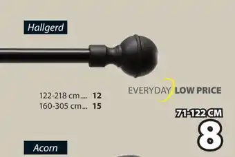 JYSK Hallgerd Single Curtain Rod Kit offer