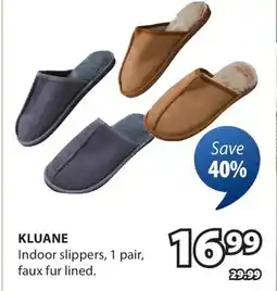 JYSK KLUANE Indoor slippers offer