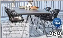 JYSK FAUSING TABLE + 4 ILDERHUSE CHAIRS offer