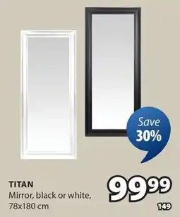 JYSK TITAN Mirror, black or white offer