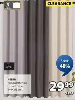 JYSK HERTA Room darkening offer